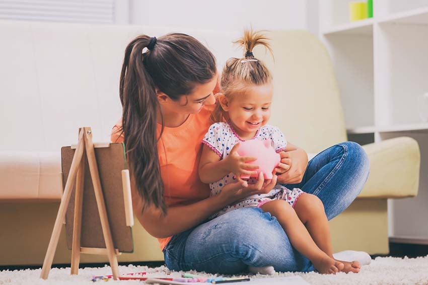 Mom Daughter Playing