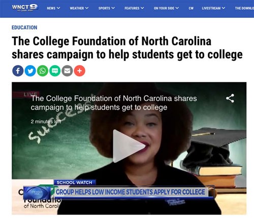 CFNC Regional Representative Brittany Privott Appears on WNCT-Greenville